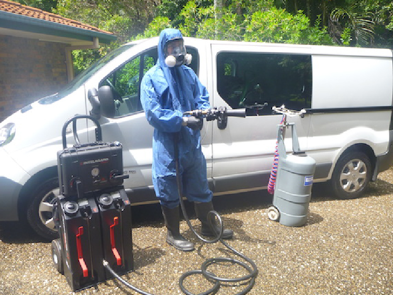 Forensic Cleaner and Biohazard Remediation Technician on the Job